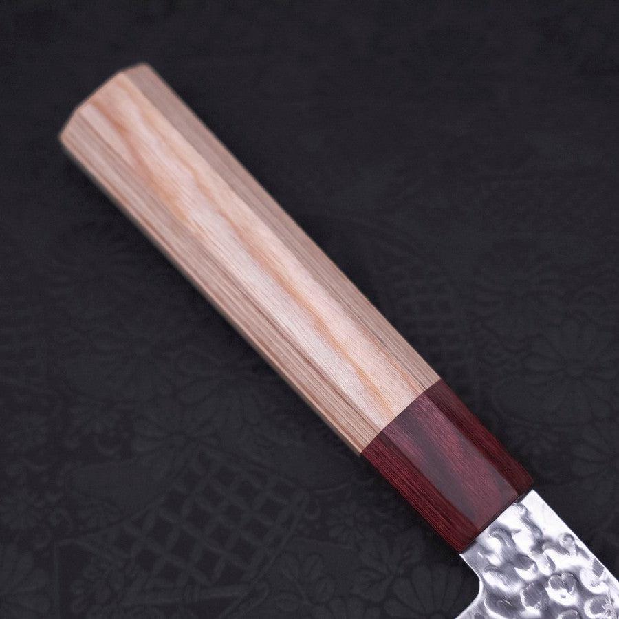 Nakiri AUS-10 Tsuchime Damascus Cherry Wood Handle 165mm (6.5