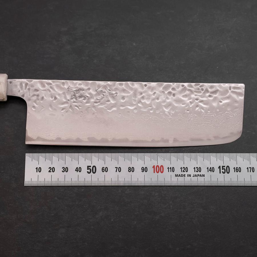 菜切 AUS-10 槌目ダマスカス 燦藍漆柄 165mm – MUSASHI