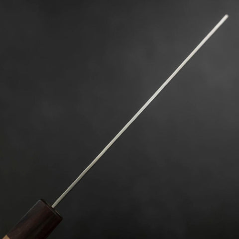 Nakiri AUS-10 Tsuchime Damascus Shitan Walnut Handle 165mm (6.5”)-[Musashi]-[Japanese-Kitchen-Knives]