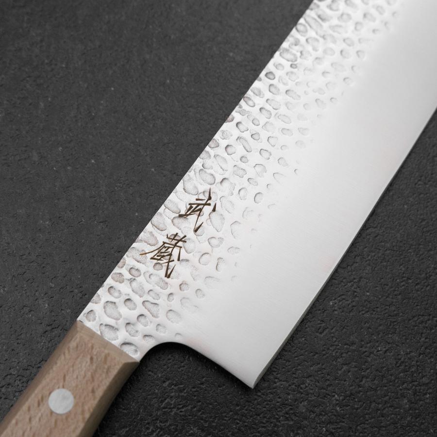 菜切包丁 AUS-6 槌目 洋風柄 170mm – MUSASHI