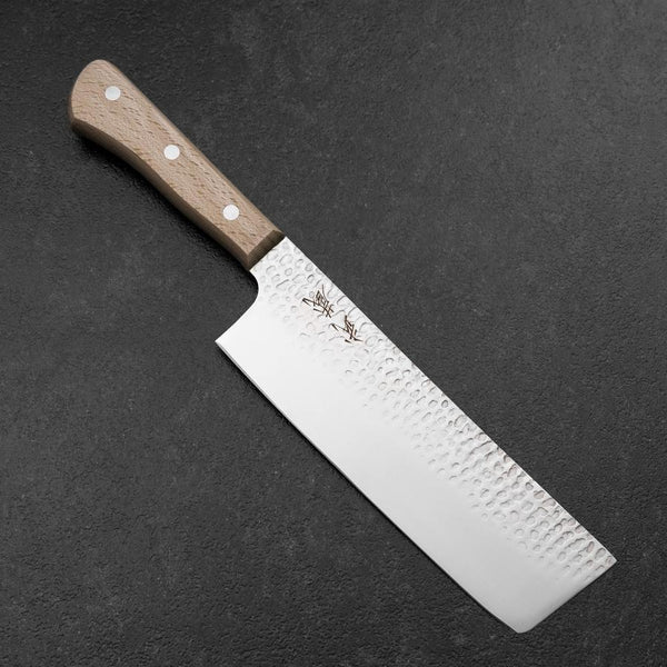 菜切包丁 AUS-6 槌目 洋風柄 170mm – MUSASHI