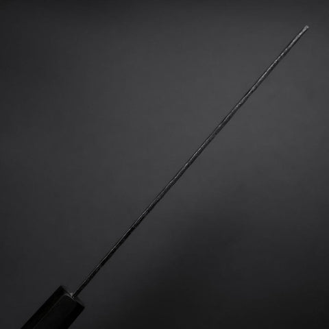 Nakiri AUS-8 Kurouchi Tsuchime Shitan Walnut Handle 170mm-[Musashi]-[Japanese-Kitchen-Knives]