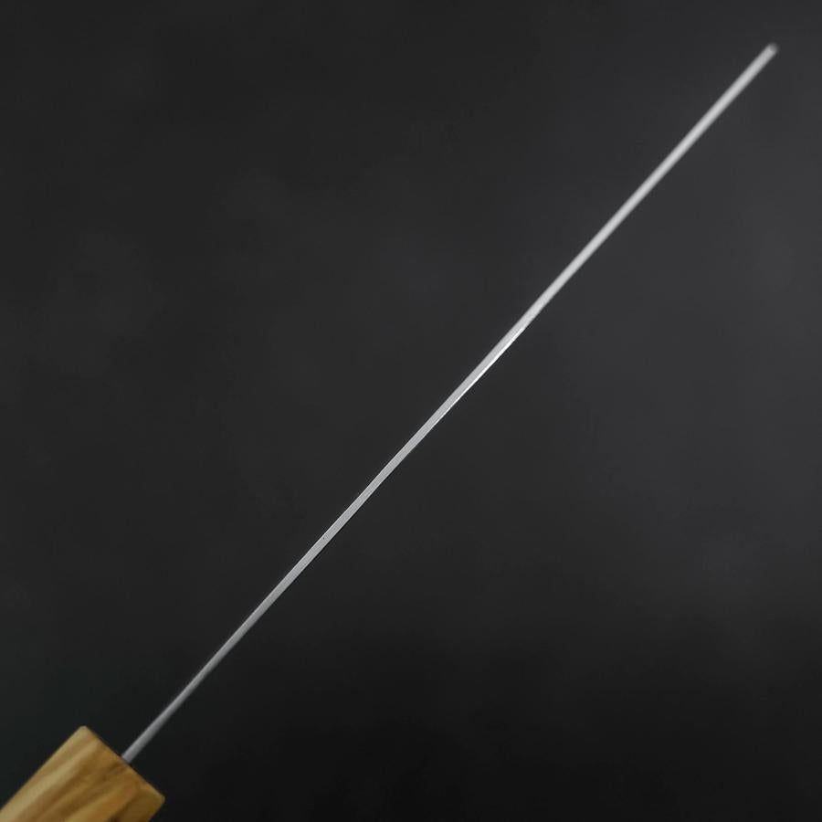 Nakiri AUS-8 Nashiji Olive Handle 165mm-[Musashi]-[Japanese-Kitchen-Knives]