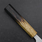 Nakiri AUS-8 Polished Yaki Urushi Handle 165mm (6.5”)-[Musashi]-[Japanese-Kitchen-Knives]
