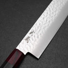 Nakiri AUS-8 Tsuchime Damascus Pakka Handle 165mm (6.5”)-[Musashi]-[Japanese-Kitchen-Knives]