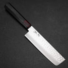 Nakiri AUS-8 Tsuchime Damascus Pakka Handle 165mm-[Musashi]-[Japanese-Kitchen-Knives]