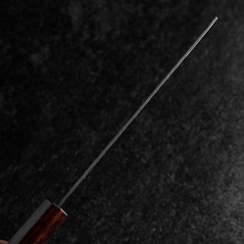 Nakiri AUS-8 Tsuchime Mahogany Handle 165mm (6.5”)-[Musashi]-[Japanese-Kitchen-Knives]