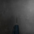 Nakiri Blue Steel #1 Kurouchi Dark Blue Urushi Handle 165mm-[Musashi]-[Japanese-Kitchen-Knives]