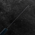 Nakiri Blue Steel #1 Stainless Clad Kurouchi Blue Urushi Handle 165mm (6.5”)-[Musashi]-[Japanese-Kitchen-Knives]