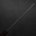 Nakiri Blue Steel #1 Stainless Clad Kurouchi Purple Urushi Handle 165mm (6.5”)-[Musashi]-[Japanese-Kitchen-Knives]