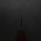 Nakiri Blue Steel #1 Stainless Clad Kurouchi Purple Urushi Handle 165mm-[Musashi]-[Japanese-Kitchen-Knives]