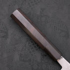 Nakiri Blue Steel #2 Damascus Buffalo Ebony Handle 165mm (6.5”)-[Musashi]-[Japanese-Kitchen-Knives]