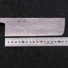 Nakiri Blue Steel #2 Damascus Buffalo Ebony Handle 165mm (6.5”)-[Musashi]-[Japanese-Kitchen-Knives]