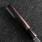 Nakiri Blue Steel #2 Kurouchi Buffalo Ebony Handle 165mm-[Musashi]-[Japanese-Kitchen-Knives]