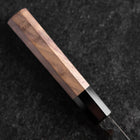 Nakiri Blue Steel #2 Kurouchi Buffalo Walnut Handle 165mm-[Musashi]-[Japanese-Kitchen-Knives]