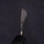 Nakiri Blue Steel #2 Kurouchi Chokin Kappa Fishing Focus Buffalo Ebony Handle 165mm (6.5”)-[Musashi]-[Japanese-Kitchen-Knives]