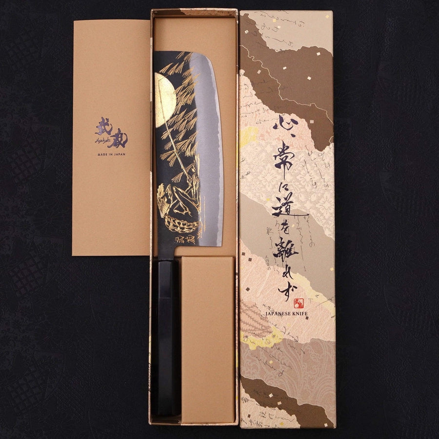 Nakiri Blue Steel #2 Kurouchi Chokin Kappa Fishing Focus Buffalo