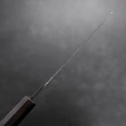 Nakiri Blue Steel #2 Kurouchi Ebony Handle 120mm (4.7”)-[Musashi]-[Japanese-Kitchen-Knives]