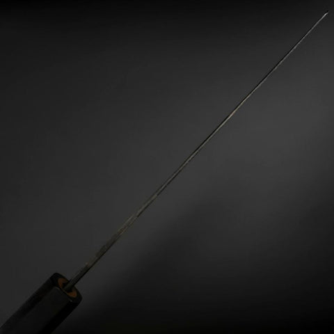 Nakiri Blue Steel #2 Kurouchi Ebony Handle 170mm (6.7”)-[Musashi]-[Japanese-Kitchen-Knives]