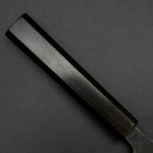 Nakiri Blue Steel #2 Kurouchi Ebony Handle 170mm (6.7”)-[Musashi]-[Japanese-Kitchen-Knives]