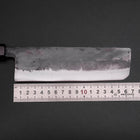 Nakiri Blue Steel #2 Kurouchi Ebony Handle 170mm (6.7”)-[Musashi]-[Japanese-Kitchen-Knives]
