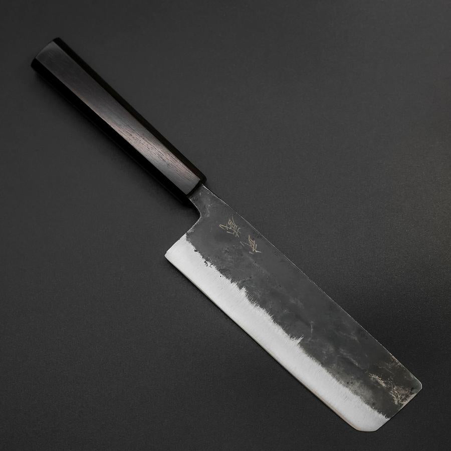 凪 Nakiri Blue Steel #2 Kurouchi Ebony Handle 170mm (6.7”) – MUSASHI
