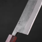 Nakiri Blue Steel #2 Kurouchi Purple Urushi Handle 165mm (6.5”)-[Musashi]-[Japanese-Kitchen-Knives]