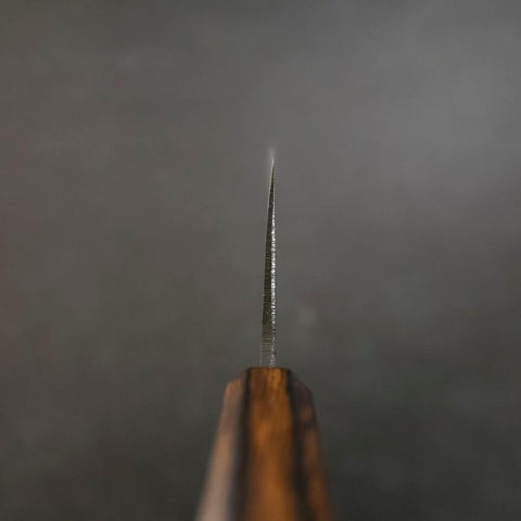 Nakiri Blue Steel #2 Kurouchi Sumi Urushi Handle 165mm (6.5”)-[Musashi]-[Japanese-Kitchen-Knives]