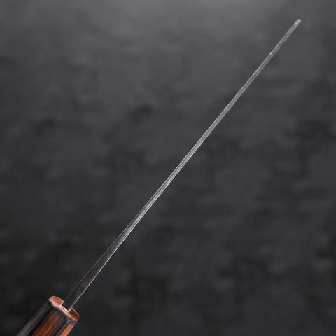 Nakiri Blue Steel #2 Kurouchi Sumi Urushi Handle 165mm (6.5”)-[Musashi]-[Japanese-Kitchen-Knives]