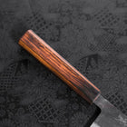 Nakiri Blue Steel #2 Kurouchi Sumi Urushi Handle 165mm (6.5”)-[Musashi]-[Japanese-Kitchen-Knives]