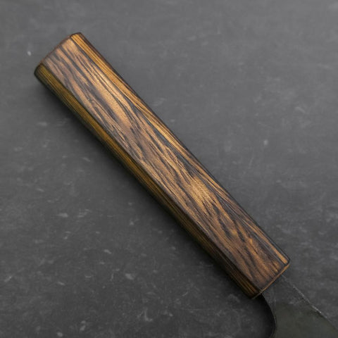 Nakiri Blue Steel #2 Kurouchi Sumi Urushi Handle 165mm (6.5”)-[Musashi]-[Japanese-Kitchen-Knives]