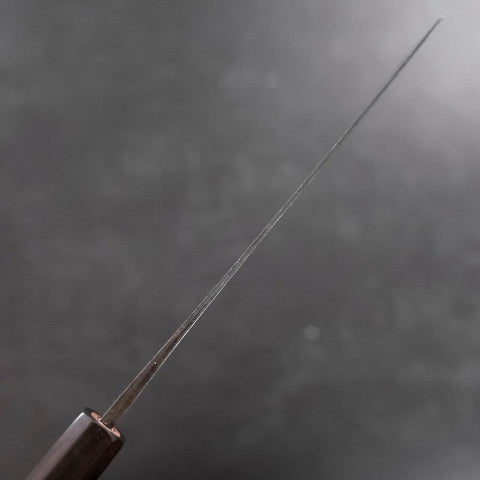 Nakiri Blue Steel #2 Kurouchi Walnut Handle 165mm (6.5”)-[Musashi]-[Japanese-Kitchen-Knives]