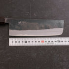 Nakiri Blue Steel #2 Kurouchi Walnut Handle 165mm (6.5”)-[Musashi]-[Japanese-Kitchen-Knives]