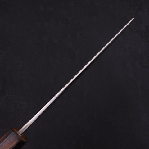 Nakiri Blue Steel #2 Nashiji Sumi Urushi Handle 165mm (6.5”)-[Musashi]-[Japanese-Kitchen-Knives]