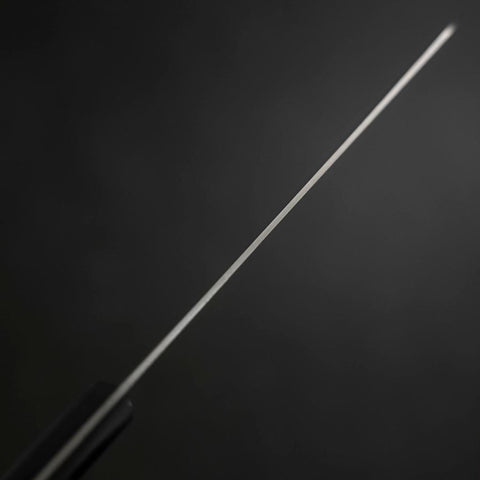 Nakiri Blue Steel #2 Polished Stainless Clad Western Handle 160mm (6.3”)-[Musashi]-[Japanese-Kitchen-Knives]