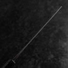 Nakiri Blue Steel #2 Stainless Clad Nashiji Black Ishime Handle 165mm-[Musashi]-[Japanese-Kitchen-Knives]