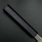 Nakiri Blue Steel #2 Stainless Clad Nashiji Dark Blue Urushi Handle 165mm (6.5”)-[Musashi]-[Japanese-Kitchen-Knives]