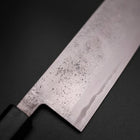Nakiri Blue Steel #2 Stainless Clad Nashiji Dark Blue Urushi Handle 165mm-[Musashi]-[Japanese-Kitchen-Knives]