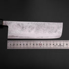 Nakiri Blue Steel #2 Stainless Clad Nashiji Dark Blue Urushi Handle 165mm-[Musashi]-[Japanese-Kitchen-Knives]
