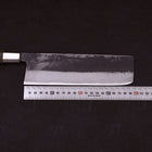 Nakiri Blue Steel #2 Walnut Handle 200mm (7.9”)-[Musashi]-[Japanese-Kitchen-Knives]