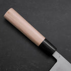 Nakiri Blue Super Damascus Buffalo Magnolia Handle 165mm (6.5”)-[Musashi]-[Japanese-Kitchen-Knives]