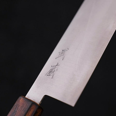 Nakiri Blue Super Polished Sumi Urushi Handle 165mm (6.5”)-[Musashi]-[Japanese-Kitchen-Knives]