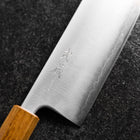 Nakiri Blue Super Polished Yaki Urushi Handle 165mm-[Musashi]-[Japanese-Kitchen-Knives]