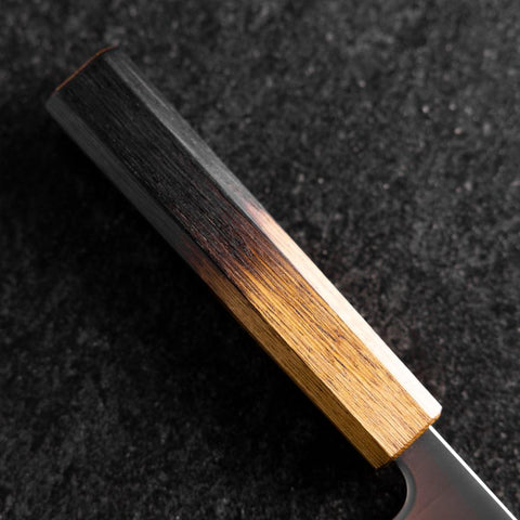 Nakiri Blue Super Polished Yaki Urushi Handle 165mm-[Musashi]-[Japanese-Kitchen-Knives]