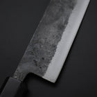 Nakiri Blue Steel #2 Kurouchi Hinoki Handle 135mm-[Musashi]-[Japanese-Kitchen-Knives]