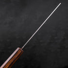 Nakiri Chromax Mirror Tsuchime Sumi Urushi Handle 165mm (6.5”)-[Musashi]-[Japanese-Kitchen-Knives]