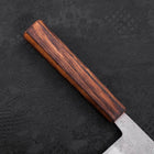 Nakiri Chromax Mirror Tsuchime Sumi Urushi Handle 165mm (6.5”)-[Musashi]-[Japanese-Kitchen-Knives]