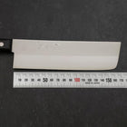 Nakiri Chromax Polished Western Black Handle 165mm (6.5”)-[Musashi]-[Japanese-Kitchen-Knives]