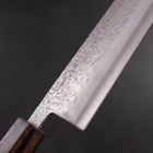 Nakiri Chromax Tsuchime Sumi Urushi Handle 165mm (6.5”)-[Musashi]-[Japanese-Kitchen-Knives]