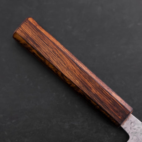 Nakiri Chromax Tsuchime Sumi Urushi Handle 165mm (6.5”)-[Musashi]-[Japanese-Kitchen-Knives]